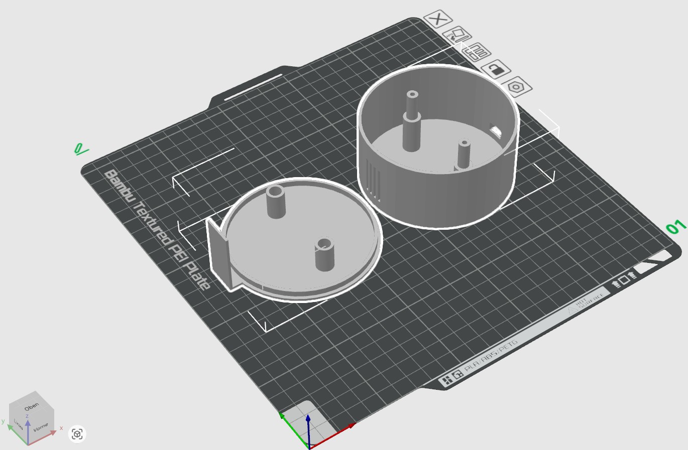 3D Modell des Gehäuses für den Sensor